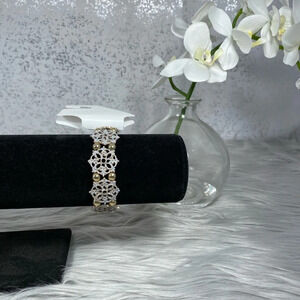 🆕 Color Brand Purple & Gold Stretch Bracelet